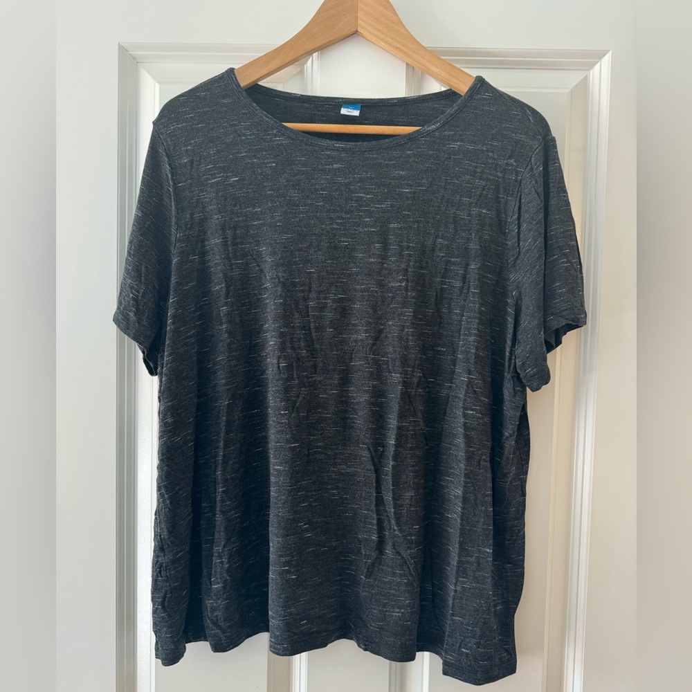 Old Navy Luxe Shirt XL heather black extra large